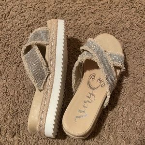 Embellished platform sandals